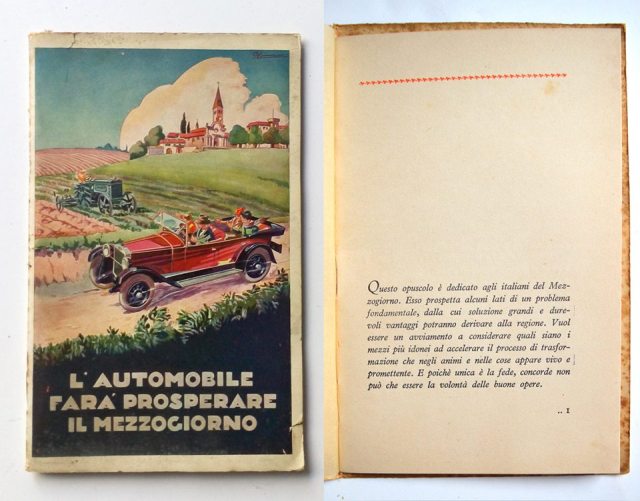 L'automobile farà prosperare il mezzogiorno 1928